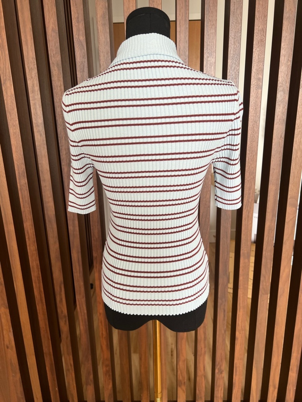 A.L.C. Sydney Striped Polo Top - Picture 6 of 11